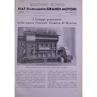 Bollettino tecnico Fiat Stabilimento Grandi Motori