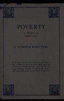 Poverty : a study of town life