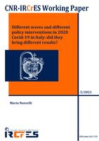 Different waves and different policy interventions in 2020 Covid-19 in Italy: did they bring different results?