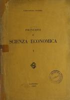 Principii di scienza economica Vol. 1