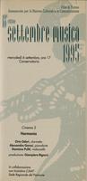Libretto di sala - 1995 - Cinema 2: cent'anni di cinema (e di musica per il cinema). Omaggio a Federico Fellini